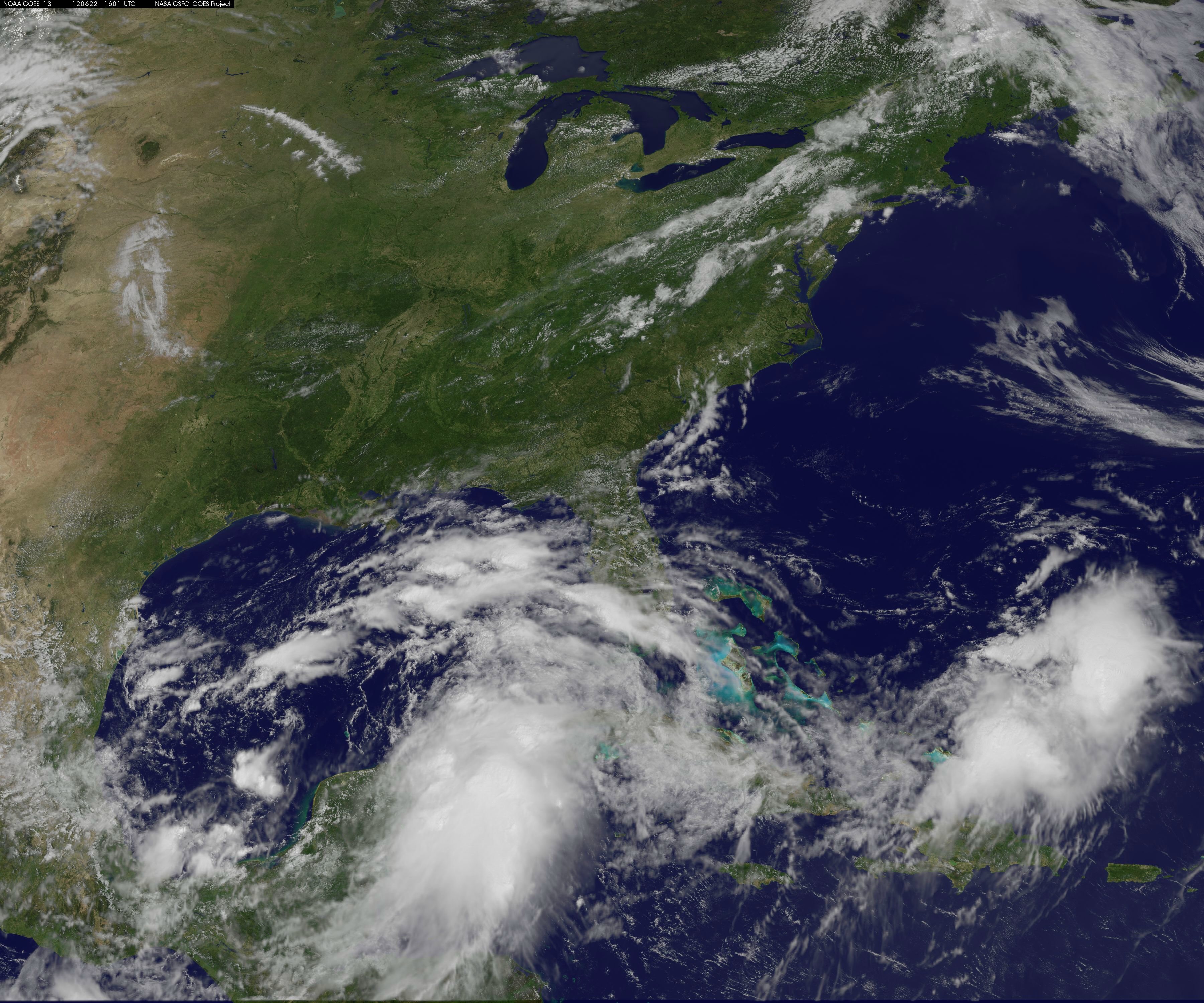 Tropical Storm Debby Forecast Track