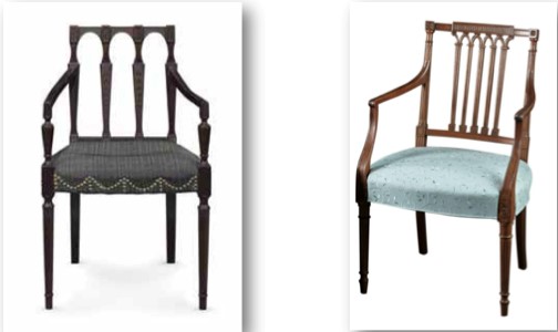 Left: photo credit: CHRISTIE'S Right: photo credit: G. Sergeant Antiques, Woodbury, CT 