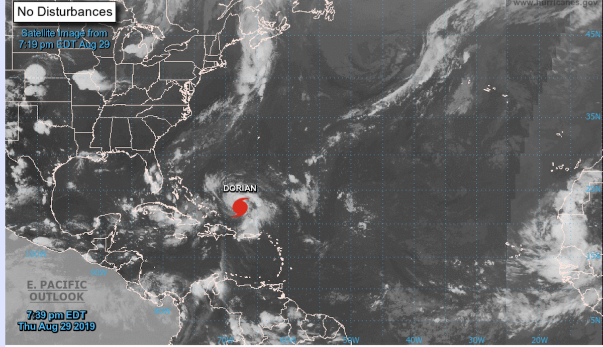 Hurricane Dorian Gains Strength Heading For Florida