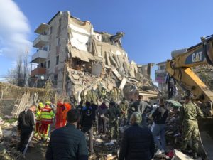 Rescuers Comb Building Rubble After Albanian Quake Kills 18