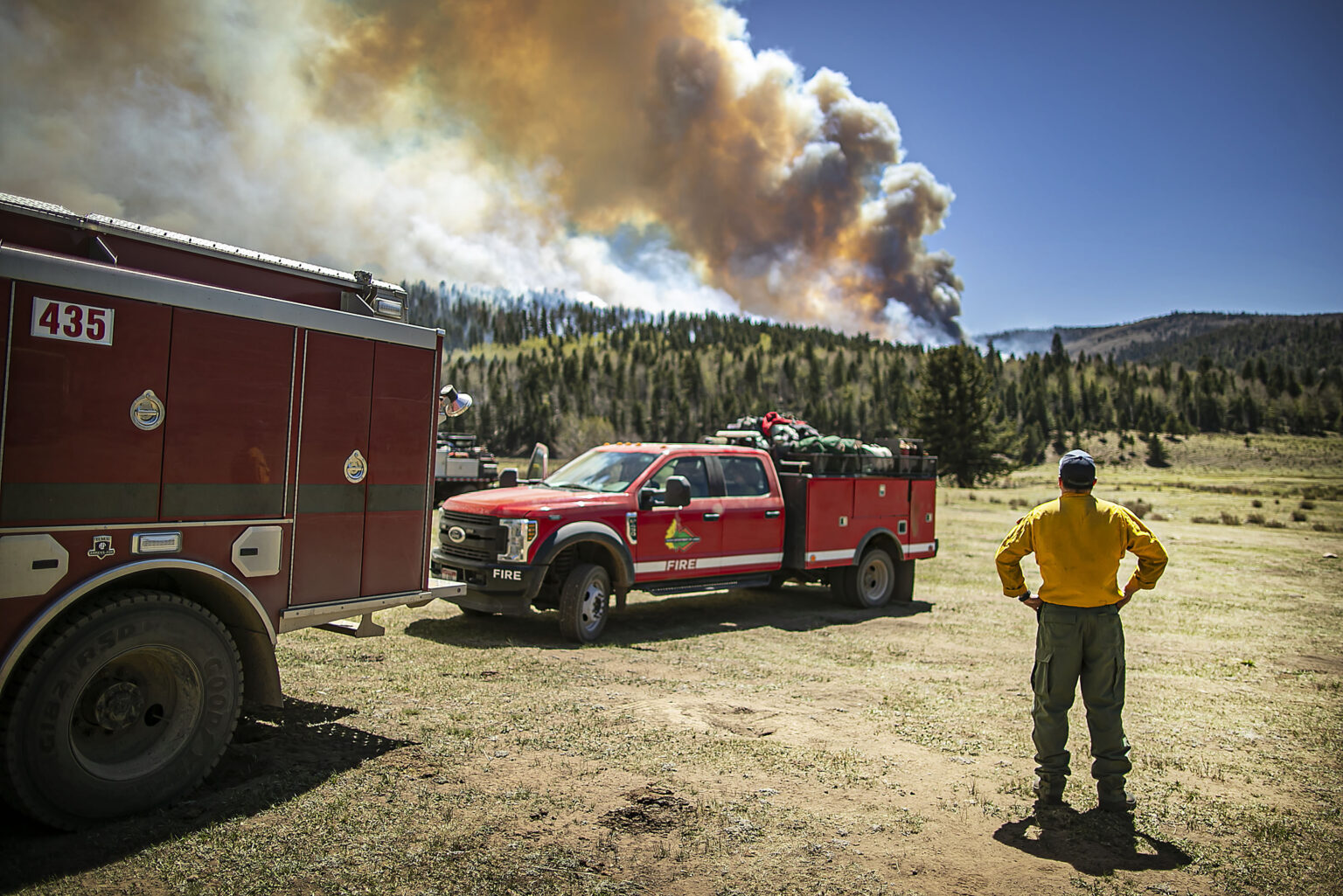 Crews Slow New Mexico Fires, Brace for Dangerous Conditions