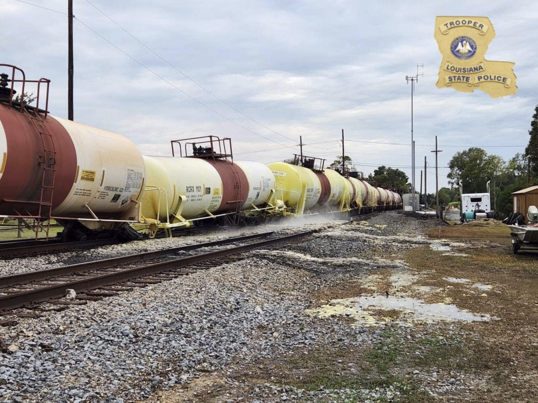 Train Derailment, Acid Leak Prompt Evacuations in Louisiana