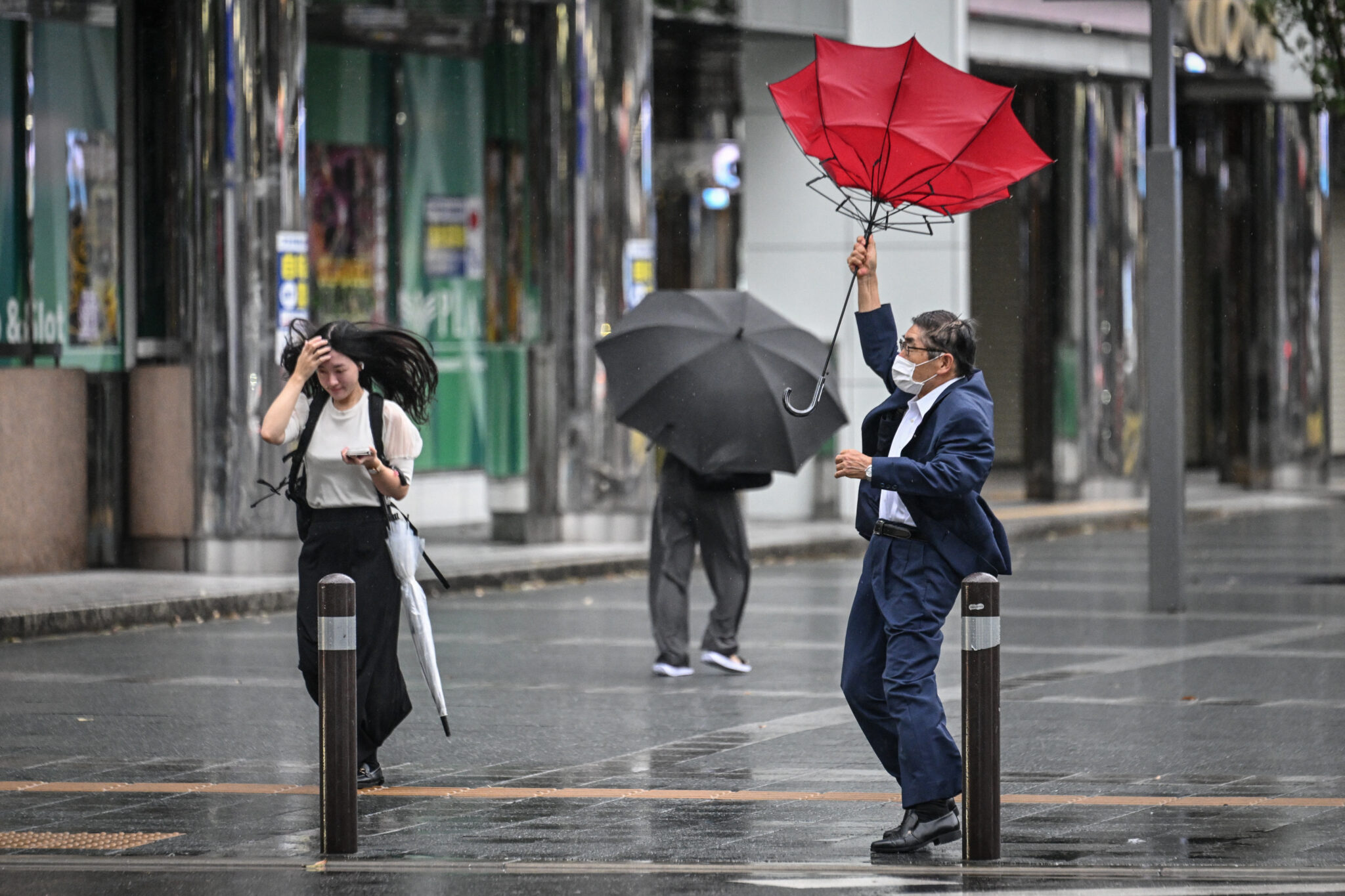 Typhoon Shanshan Churns Over Japan, Dumping Heavy Rain